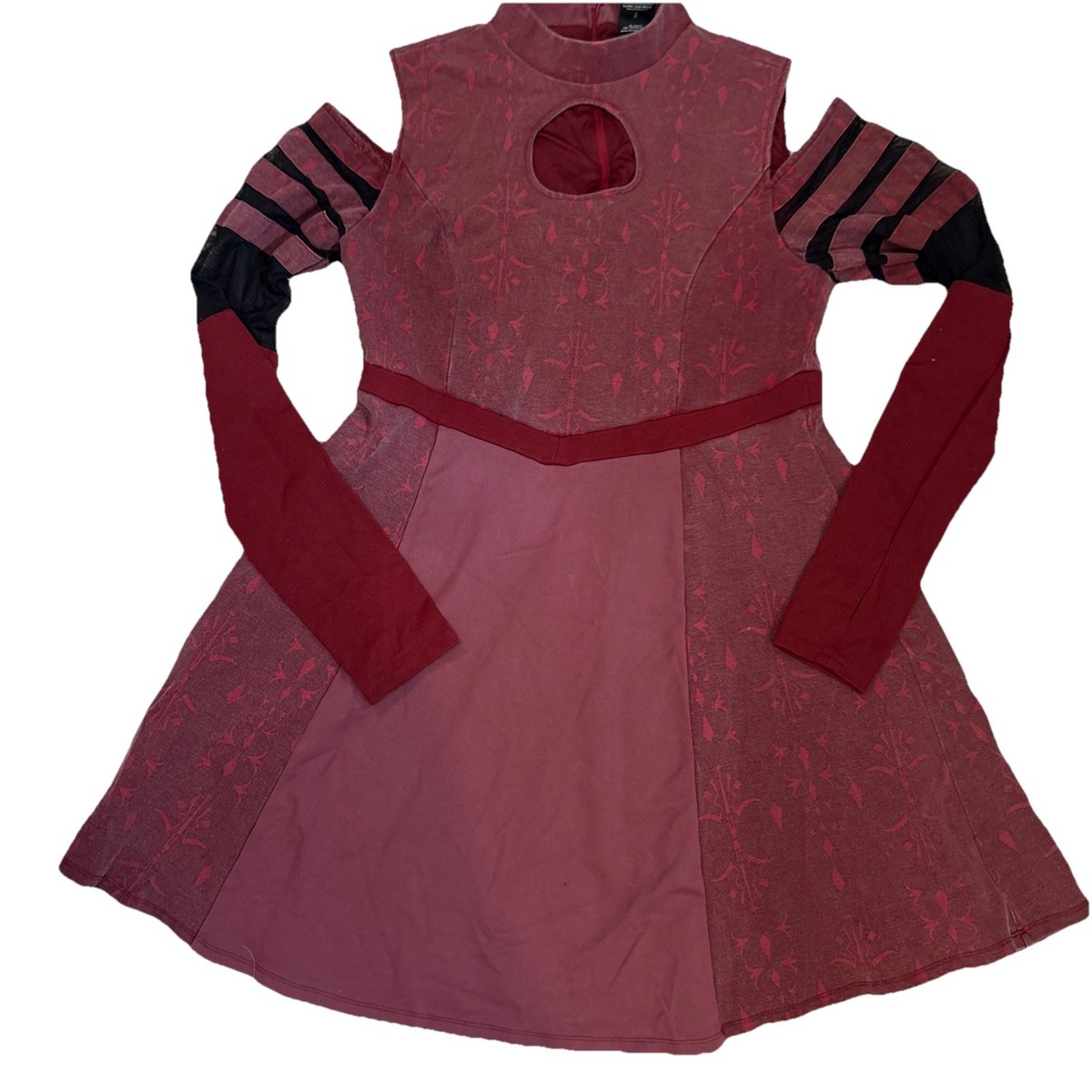 open lace back dress Movie Ahsoka Tano Women Red Outfits Halloween Carnival Cosplay Costume   TrendsinCosplay