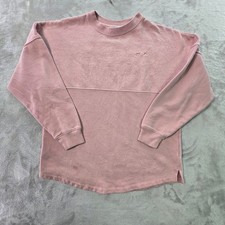 Victoria's Secret PINK Crewneck Sweatshirt Rose Pink Embroidered Logo XS