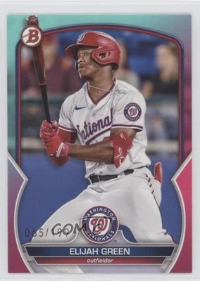 2023 Bowman Draft Aqua & Pink Gradient 65/199 Elijah Green #BD-15 v9t