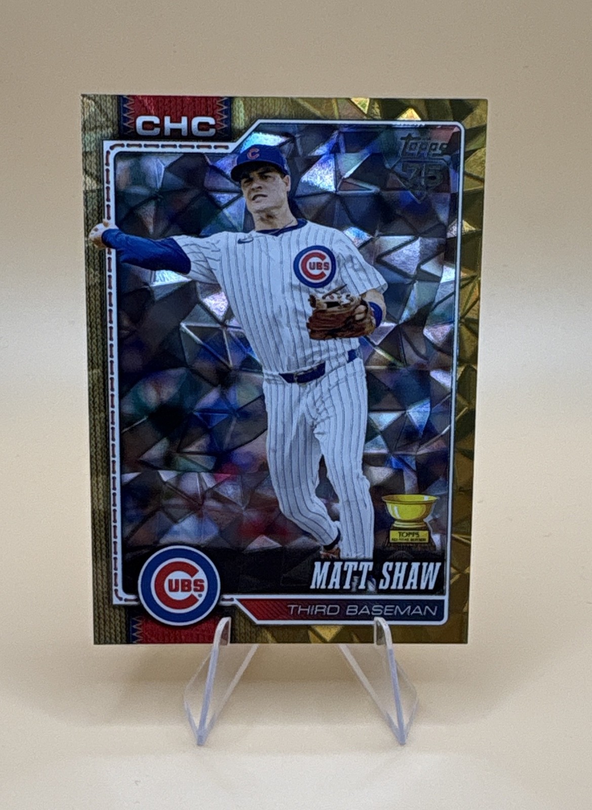 2026 Topps Series 1 - Matt Shaw #27 Gold Diamante Foil /50