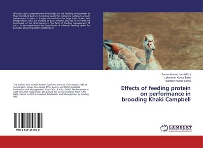 Effects of feeding protein on performance in brooding Khaki Campbell Lakshman Ku