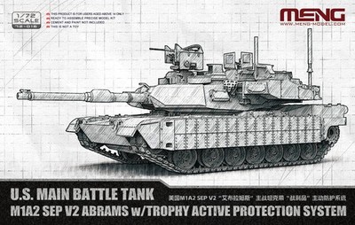 MENG 72-016 1/72 U.S. MBT M1A2 SEP V2 Abrams w/Trophy Active Protection System