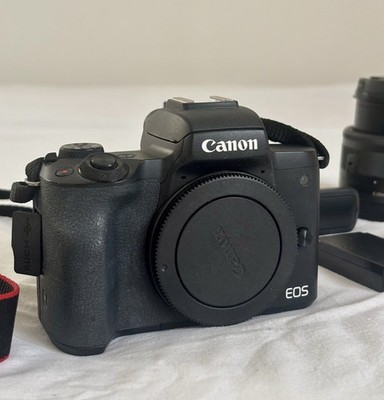 Canon EOS M50 Mark II 24,1MP Spiegellose Systemkamera - Schwarz (EF-M 15-45mm...