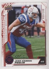 2020 Upper Deck CFL Red 33/165 Jean-Gabriel Poulin #159 11pj