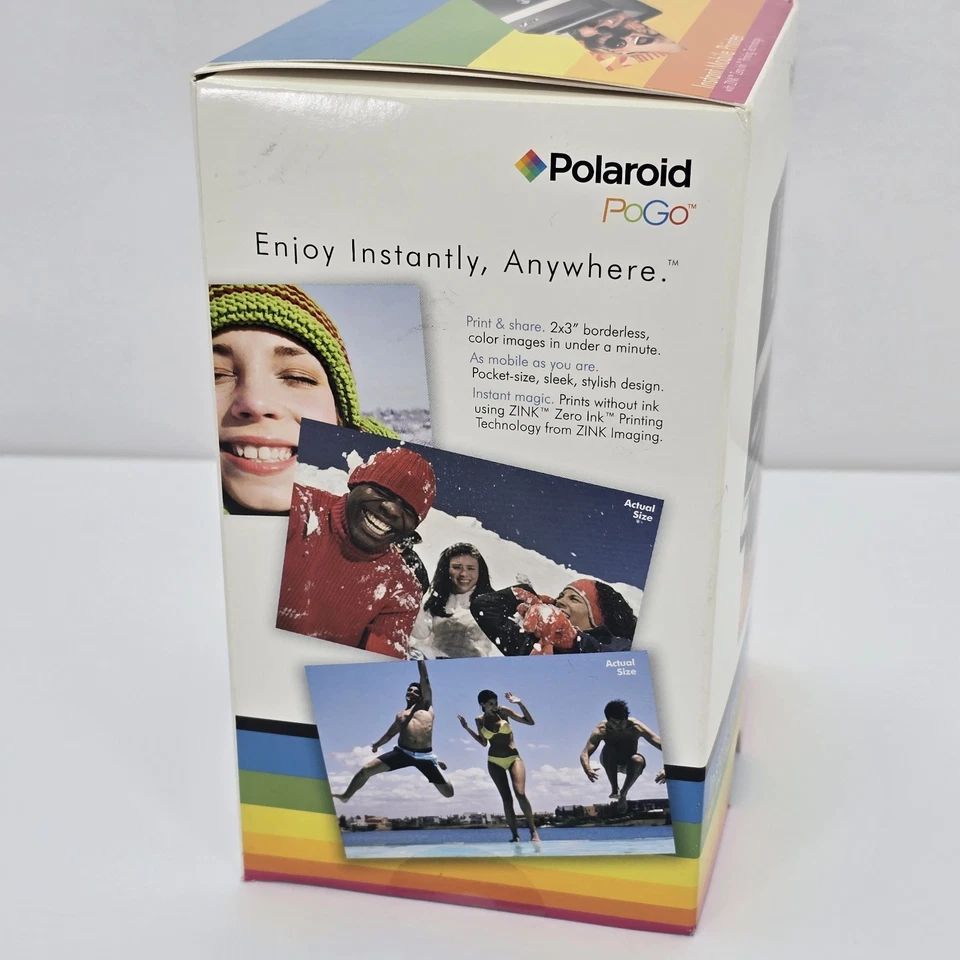 Polaroid Pogo Instant Mobil Printer Thermal Zink Charger + Battery NEW SEALED - Image 2 of 4