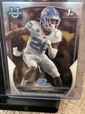 2022 Bowman University Chrome #75 Tony Grimes - 1st Bowman