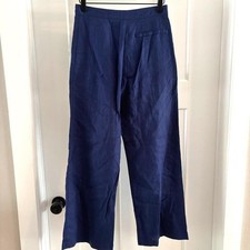 Reformation size 0 Blue Surplus Fabric Wide Leg Work Career Pants Lightweight