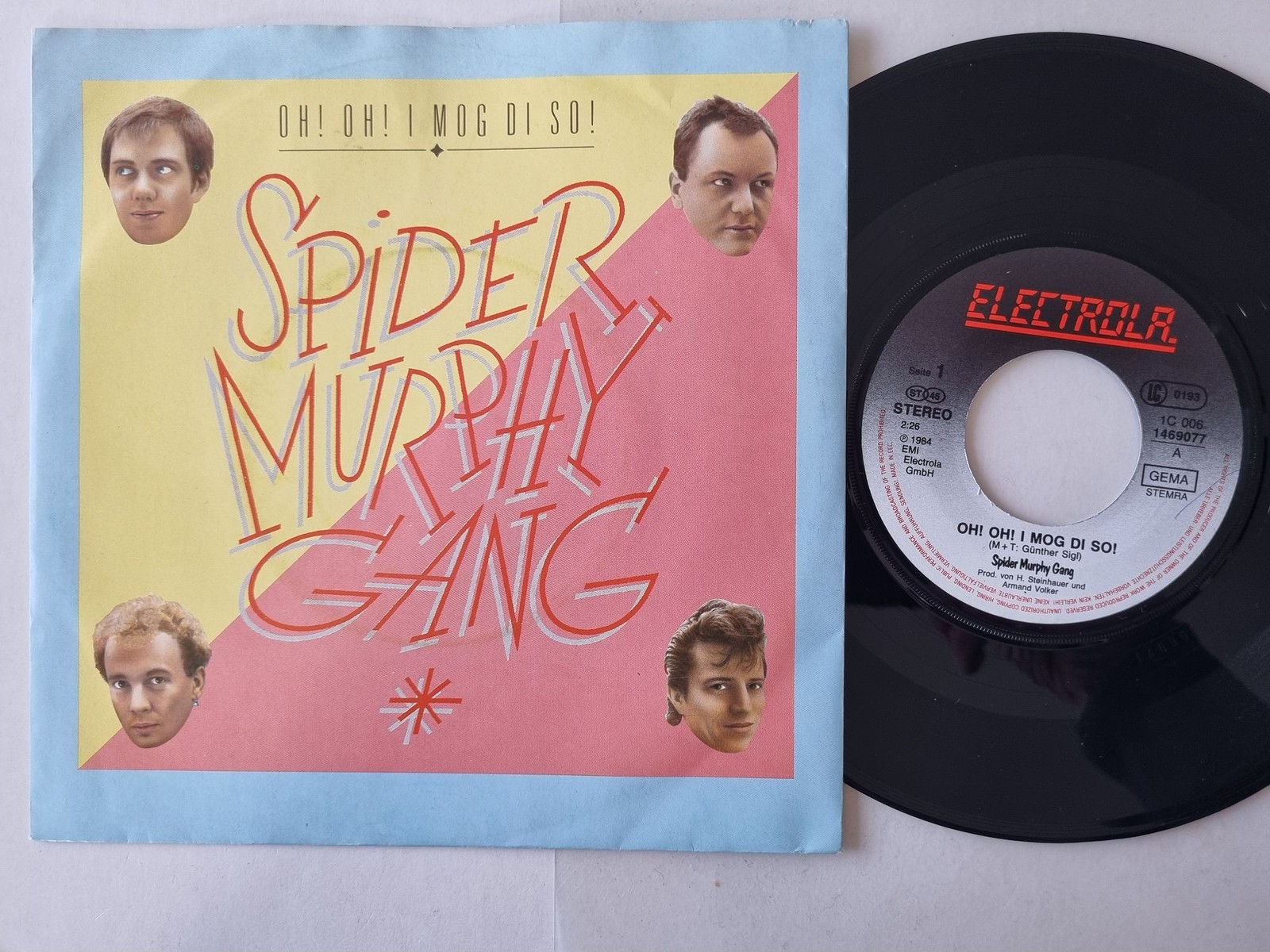 Spider Murphy Gang - Oh! Oh! I Mog Di So! 7'' Vinyl Germany