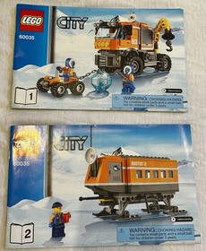 Lego City Arctic Lot 60034 and 60035 100% Complete with Manuals