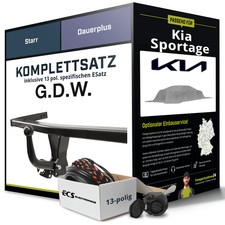 Für KIA Sportage V Typ NQ5 Anhängerkupplung starr +eSatz 13pol 06.2025-jetzt Set