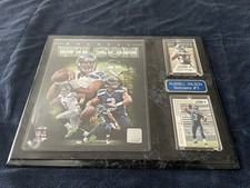 Russell Wilson Plaque And Rookie Card. rookie card picture