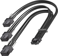 Fasgear 16pin GPU Cable to 3X 8 pin PCIe Extension -30cm PCI-e 5.0 12 4 12VHPW