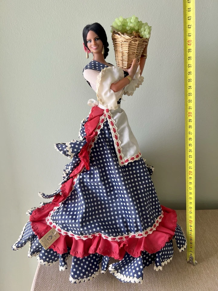 Grande poupée espagnole Marin Chiclana Andalousie flamenco Made in Spain 43 cm - Photo 3/4