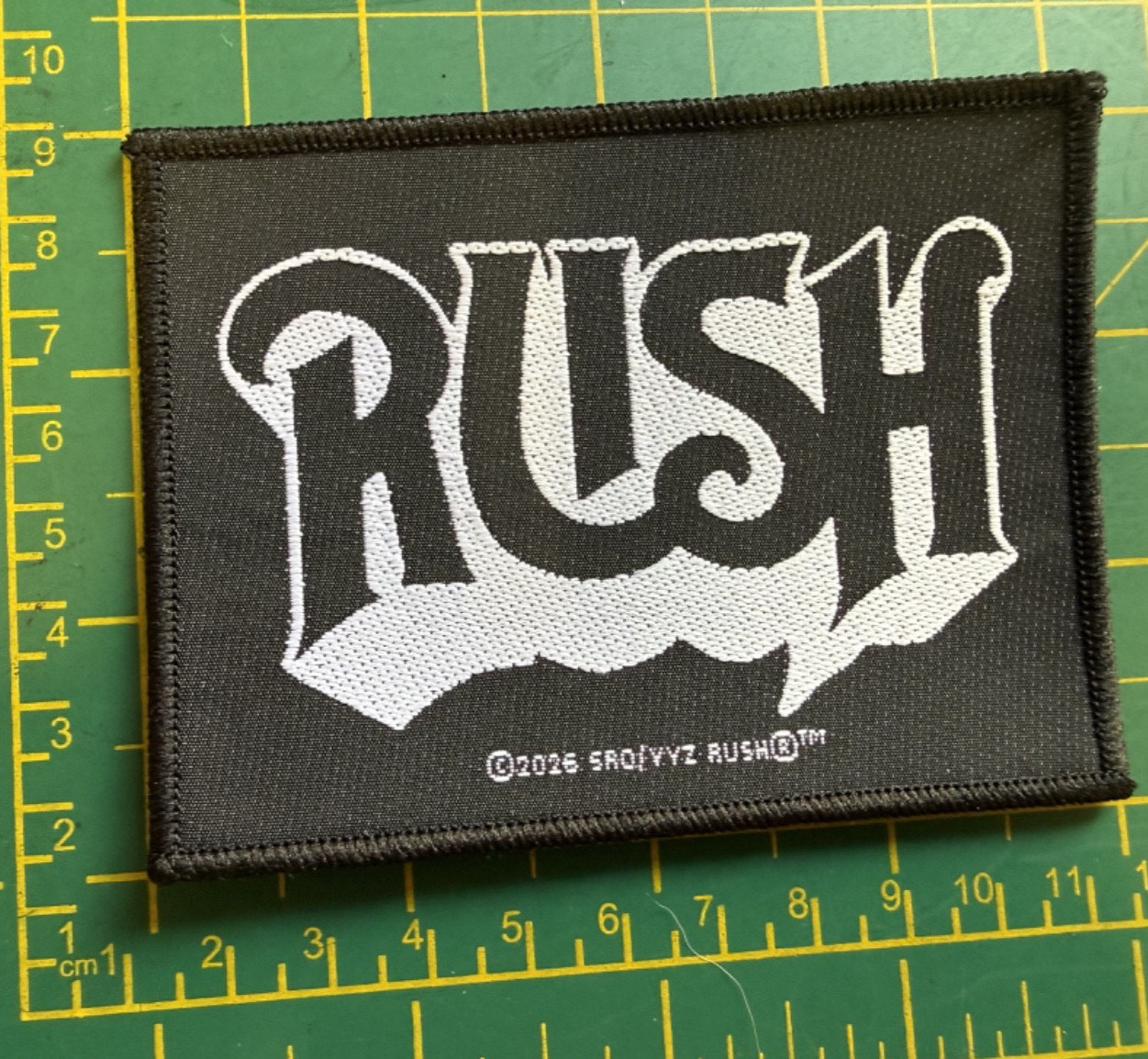 Rush Original Logo Woven Sew On Patch Officially Licensed