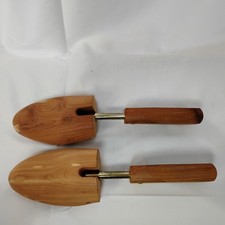Cedar Wood Solid Toe Shoe Trees Men's Large Maintains Shape Freshens Made In USA