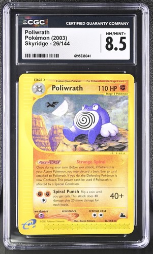 Poliwrath graded CGC 8.5 for sale on eBay