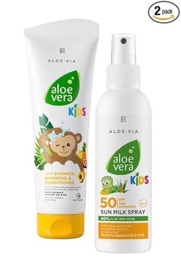 LR Aloe Vera Sonnenschutz Kids Sun Milk Spray SPF 50 & 3in1 Reinigung+Pflege