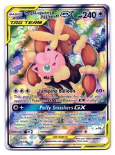 Mega Lopunny & Jigglypuff GX 226/236 Rare Ultra Cosmic Eclipse Pokemon HP