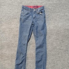 Levis 511 Jeans Womens 12 Regular Blue Slim Fit Stretch Denim Pants W26 L27