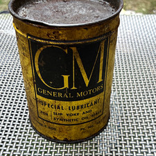 General Motors Gm Special Lubricant Metal Can Gas Oil Theme Goldblack General Motors Gm Special Lubricant Metal Can Gas Oil Theme Goldblack