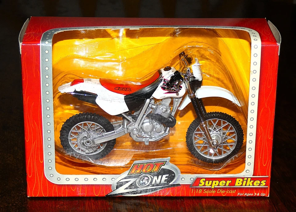 HONDA XR400R Diecast Motorcycle 1:18 Scale Dirt Bike Motormax New in Box! - Image 2 of 2