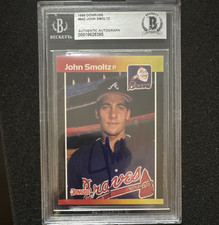 Donruss 1989 John Smoltz #642 Atlanta Braves Autograph Beckett Authenticated