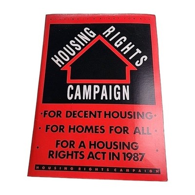 Housing Rights Campaign 1987 Paperback Book Booklet Lot