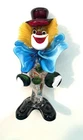Vtg . Murano Venezia Art Glass Clown Hand Blown 8" Excellent Condition