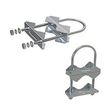2 PCS Stainless Steel Antenna Mount Clamp U-Bolt Mounting Hardware Antenna