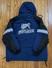 Vintage Penn State Lions Starter Jacket Size XL NCAA Football Puffer Full Zip