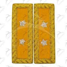 Civil War US Officer Shoulder Boards Major General Two Star Cavalry Yellow