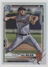 2021 Bowman Draft Chrome Refractor Eric Silva #BDC-162 0k5z