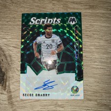Serge Gnabry Auto Green mosaic 2021 Panini Bayern Munich￼football 