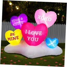 6FT Length Valentine's Day Inflatable Sweet Hearts 6FT Colorful Sweet Hearts