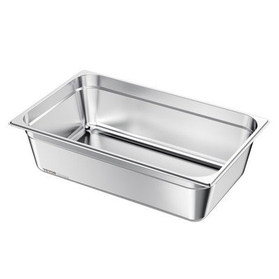 VEVOR Gastronormbehälter Hotelpfanne Speisebehälter Edelstahl 1 Packung 20,5L