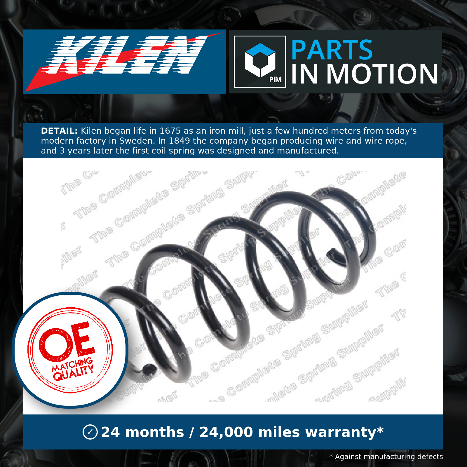 Kilen 57815 Rear Coil Spring Fits MINI 33536864185 - Image 2