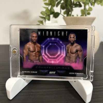 2024 Topps Midnight UFC Constellations Kamaru Usman Leon Edwards #CO-7 /12