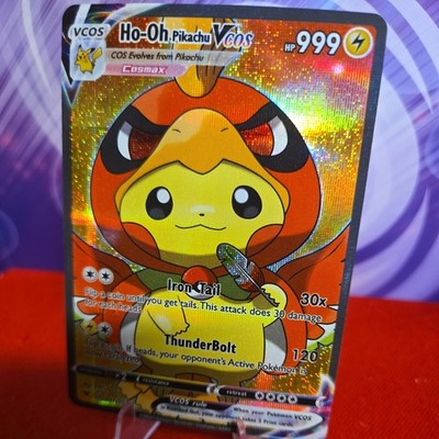 Pikachu Ho-Oh Legendary Pokemon Cosplay Cute Doujin ACG HOLO Card - Near Mint FS