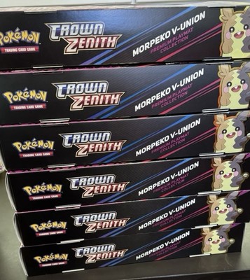 Pokemon Crown Zenith  Morpeko V-Union Premium Playmat Collection 5 Booster Packs