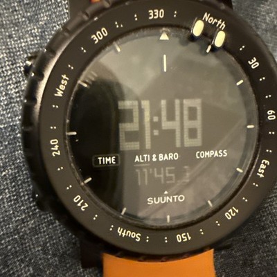 Mens Suunto Orange Core Watch Diving SCUBA Dive Finland Computer 30 Meter 100 Ft