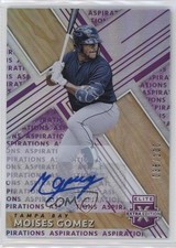 2019 Panini Elite Extra Edition Aspirations Purple 38/100 Moises Gomez Auto 10ek