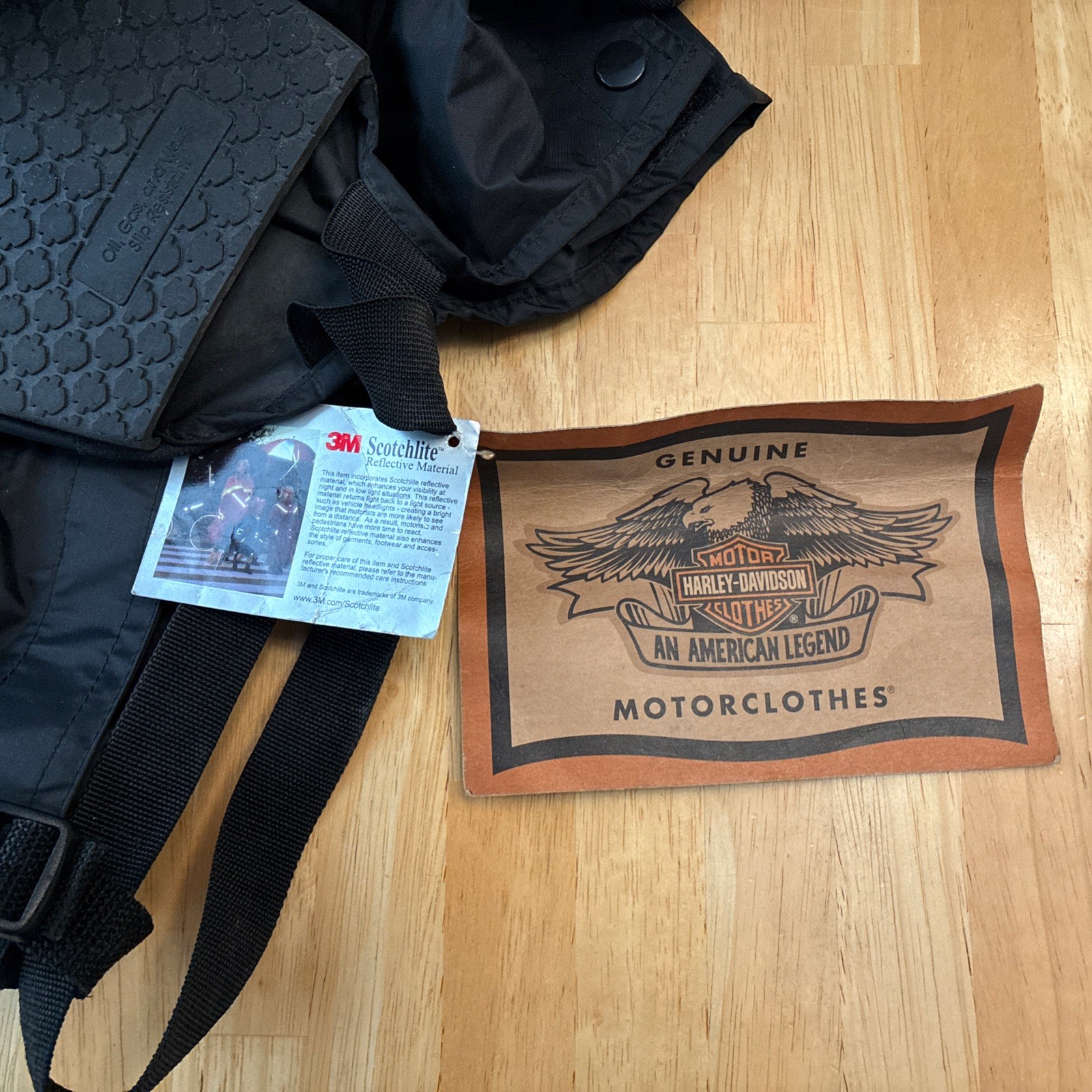 Harley Davidson XL Waterproof Boot Covers Rain Gaiters Blk Elastic Overboot NWT