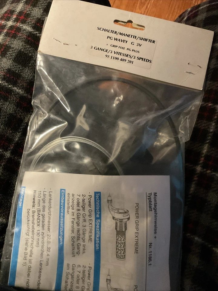 NOS Vintage SACHS 3 SPEED TWIST GRIP SHIFTER left side  - Image 2 of 3