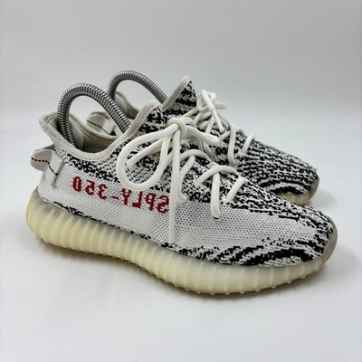 Adidas Yeezy 350 V2 Zebra Boost White Mens US 4 COA