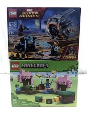 LEGO Building Set Lot Marvel Thor 76102 Minecraft Cherry Blossom 21260 2 Pieces
