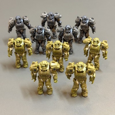 Rare 10X MEGA Fallout T-60 Power Armor Collection Mini bloks Action Figure Toy