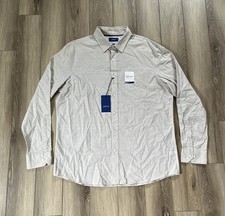 NWT Mens APT 9 HEIQ Smart Temp Gray Dress Shirt Size Large Performance