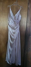 galina signature bridesmaid dress size 6 Satin Pink
