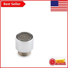 1.5 GPM Aerator with 3/8" NPSM Threads - Polished Chrome  White Finish