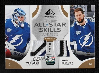 2019 SP Game Used Edition 5/25 Andrei Vasilevskiy Nikita Kucherov Dual Patch 1hh